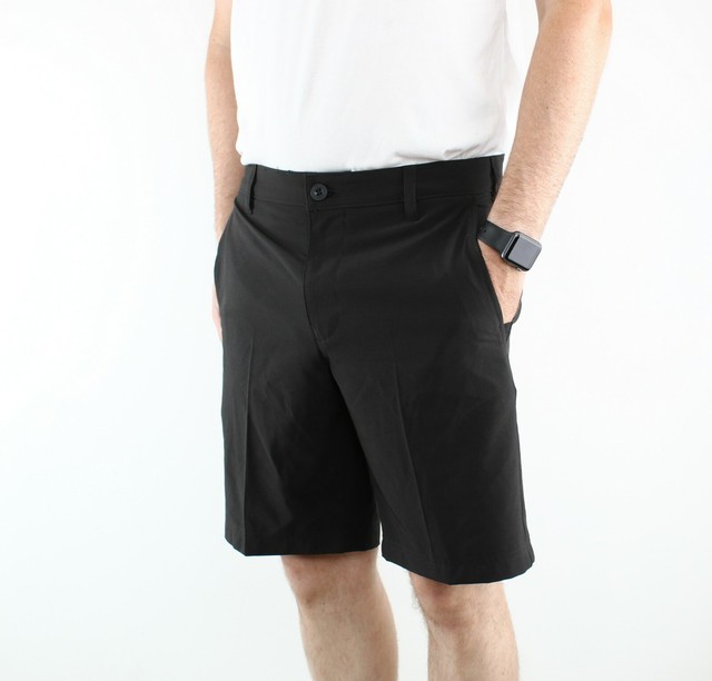 Mens IZOD Flat Front Cargo Golf Shorts Stretch **Size 36** (BLACK) | eBay