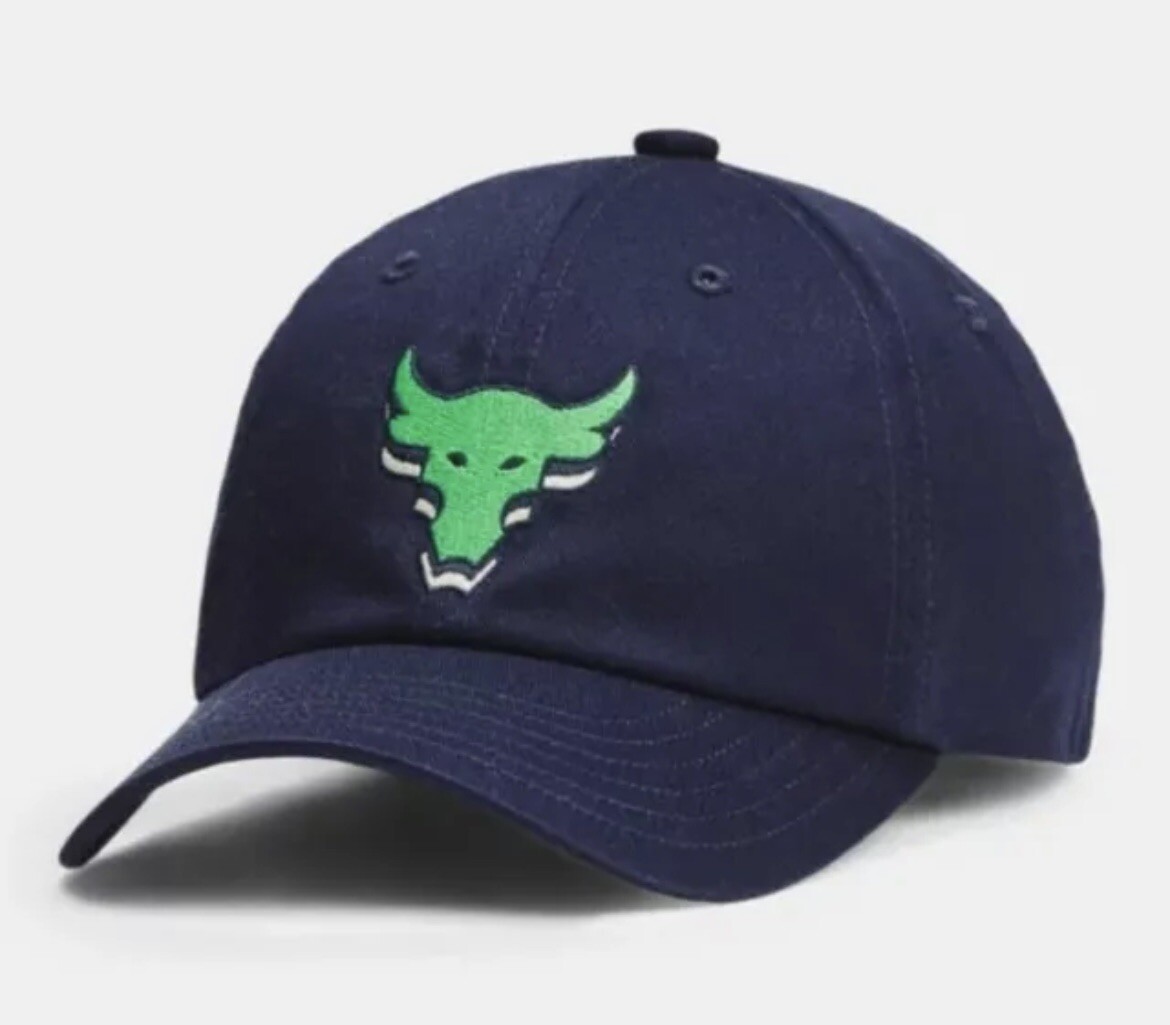 Under Armour Project Rock Unisex Kids Youth Cap Hat Midnight Navy