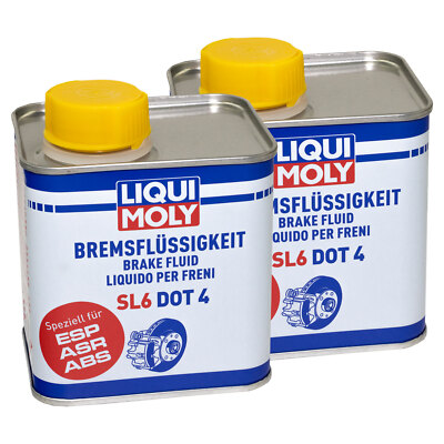 DOT4 Bremsflüssigkeit LIQUI MOLY SL6 2x 500ml für Honda Husaberg Husqvarna Derbi