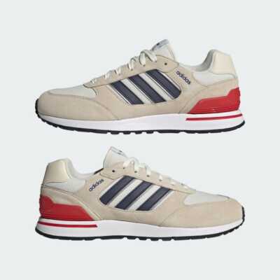 adidas Run 80s ID1263 Wonder White/Shadow Navy Men s US 6.5-11 Authentic