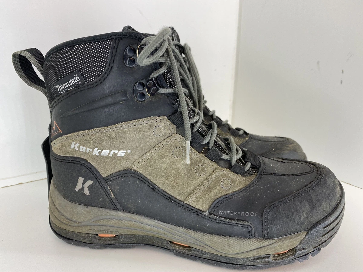 Korkers StormJack Studded Waterproof Winter Snow Boots Brown Mens
