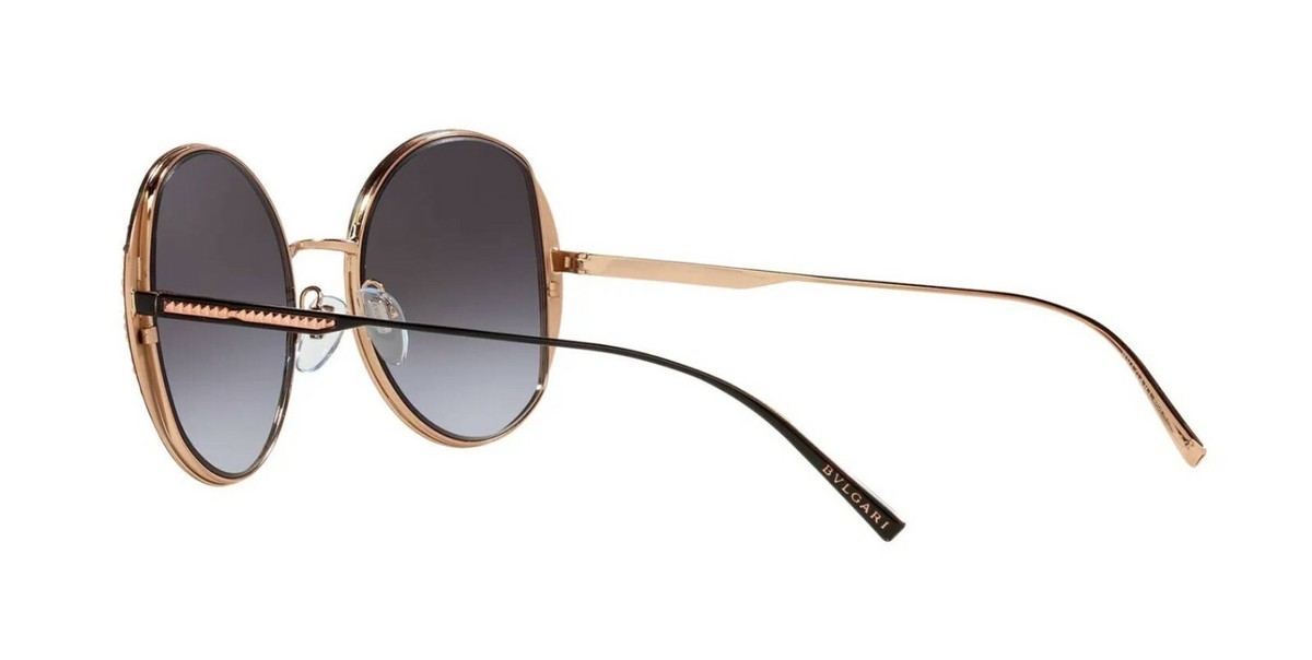 Bvlgari BV6169 Pink Gold Sunglasses Bvlgari BV 6169 Rose Gold And Black/Grey Shaded (2023/8G  main image 2