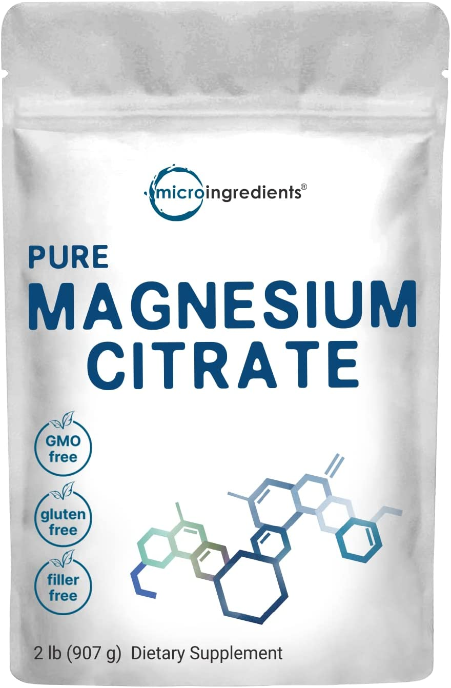 US Origin Pure Magnesium Citrate Powder 2LB Pure Filler Free 32oz  