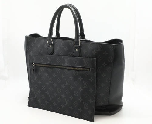 Authentic Louis Vuitton Monogram Eclipse Grand Sac Tote Bag M44733