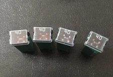 40A 32V AMP J Case Female Plug in Blade Cartridge PAL Fuse Fuses 4 Pcs