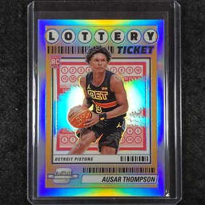 2023-24 Contenders Optic AUSAR THOMPSON Lottery Ticket Rookie Silver #4