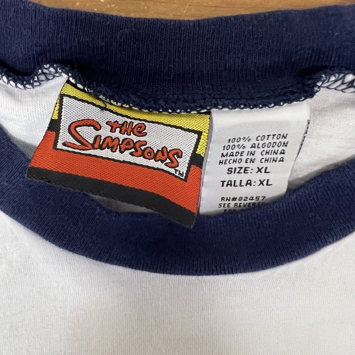 Vintage The Simpsons Shirt Mens Extra Large White Homer Cartoon TV