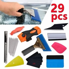 29pcs Window Tint Tools Kit Car Film Tinting Scraper Squeegee Vinyl Wrap Install