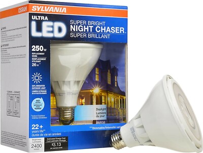 SYLVANIA PAR38 Light Bulb 250-25W Dimmable 2400Lm 5000K 22 Years SBright 79479