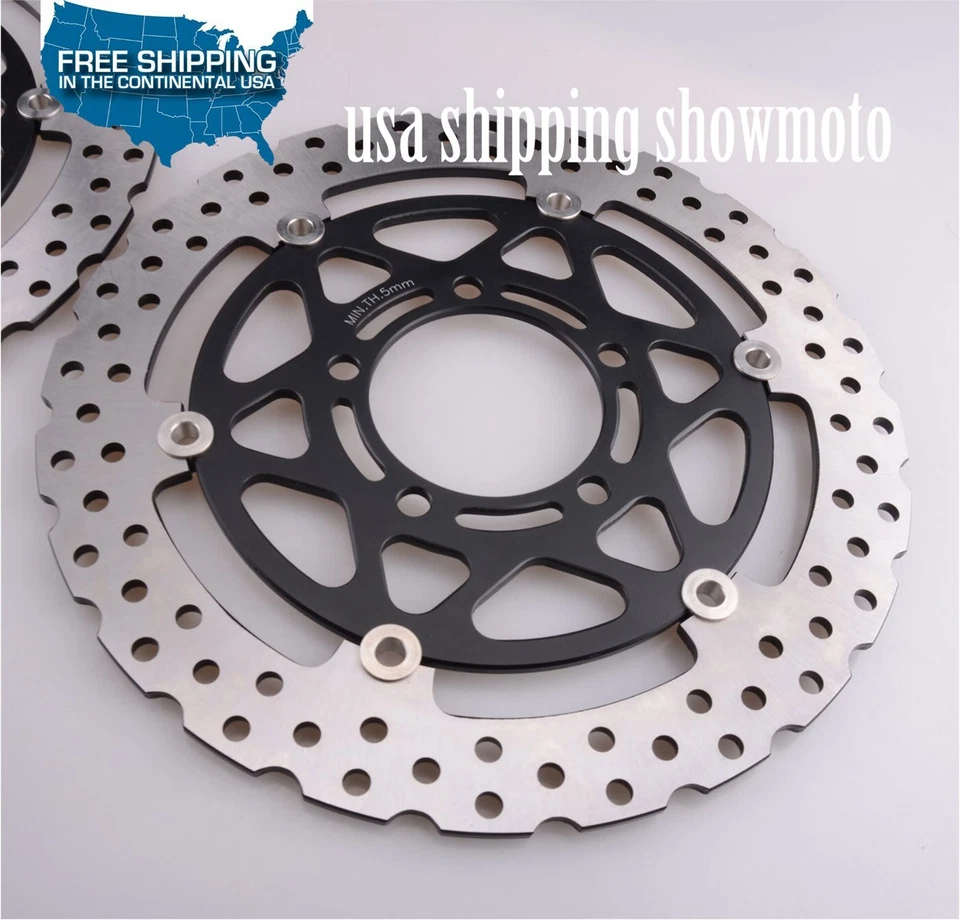 Rotor de disco de freno delantero estadounidense para Kawasaki Ninja ZX6R 05-12 ZX10R 04-07 Ninja 650R Foto 3 de 4