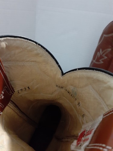 Montana 6D Women's Leather Cowboy Boots #7621 Mexico - Picture 5 of 13
