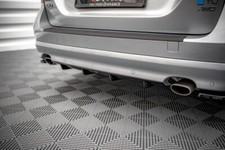 CUP Diffusor Ansatz SCHWARZ für Volvo V70 MK3 Heckansatz Rear Splitter ABS