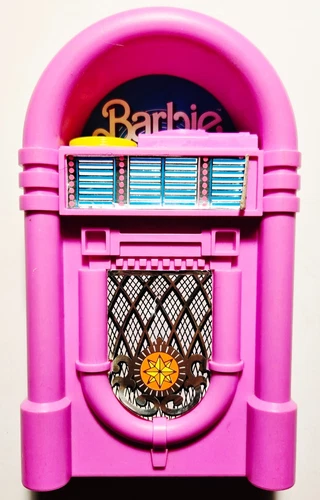 Vintage 1988 Mattel Barbie & Skipper Game Room Replacement Pink Jukebox 80s