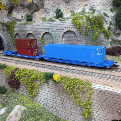 Wagon à double poche, articulé T3000e (738) NACCO, Ep VI - ROCO 6600036 - HO 1/8