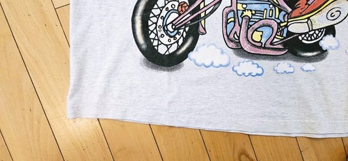 Vintage 90’s Tweety Bird Sylvester Motorcycle Womens T Sleep Shirt - Picture 9 of 12