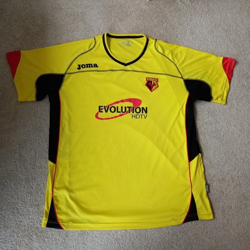 Watford FC Home Shirt 2009/2010 Mens XXXL Short Sleeve Joma Evolution HDTV