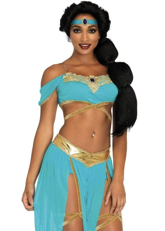 Disfraz Leg Avenue Princesa Jazmín Oasis Princesa Mujer Adulto Talla Pequeña Foto 3 de 4