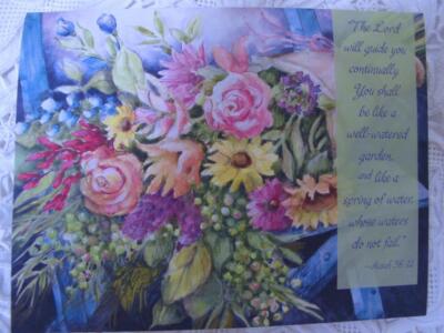 NEW Lang Note Cards NATURE'S GRACE by Susan Winget Flower Garden 13 Cards & Env