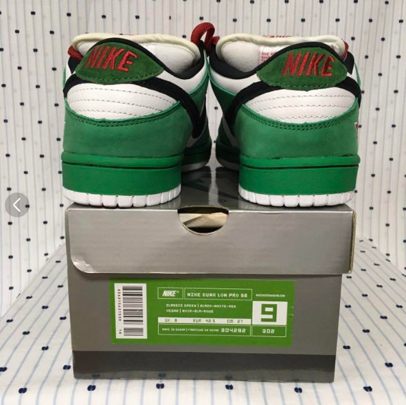 Nike Dunk Low Pro Sb Heineken Classic Green 304292-302 Men Nike Dunk Low Pro Sb Heineken Classic Green 304292-302 Men