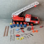 Playmobile Fire Truck Rescue Series 9752 Vintage Mattel 1981 with Figures