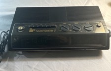 The Sharper Image Sound Soother 2 Alarm Clock AM/FM Radio Black SM 220 TESTED