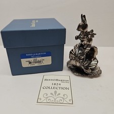 New NIB Reed & Barton 1824 Collection Silver Plate Figural Rabbit Napkin Ring