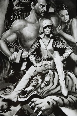 Helmut Newton 1966 Sumo Photo Print XXL Fashion Yves Saint Laurent Tiger Woman