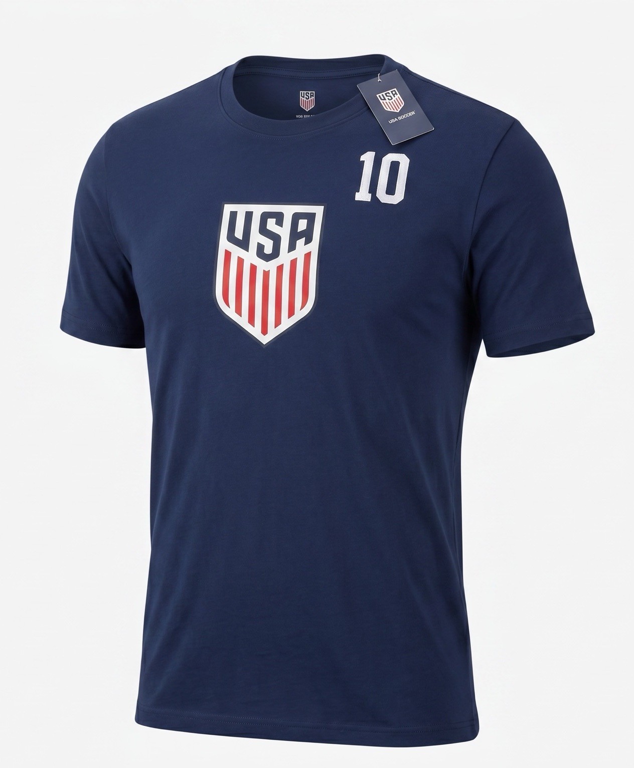 Christian Pulisic USA Soccer USMNT Men’s Player T-Shirt - Navy Blue - XL