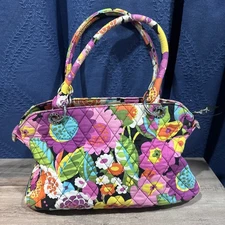 RETIRED 2012 VINTAGE Vera Bradley VaVa Voom Handbag Shoulder Bag Floral Quilted