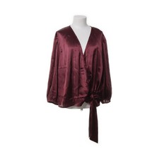 Bodyflirt, Wickelbluse, Größe: 52, Braun, Polyester, Einfarbig, Satin #QTA