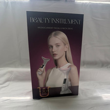 Microcurrent Facial Neck Massager Handheld USB Rechargeable White/Silver 004