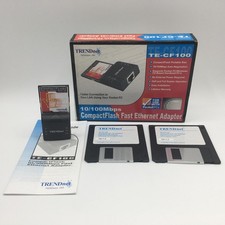 Boxed TRENDnet CompactFlash 10/100 Mbps Fast-Ethernet Adapter TE-CF100 