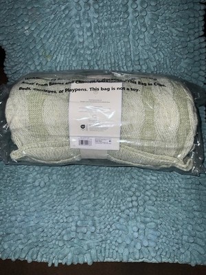 Threshold Studio McGee Knit Throw Blanket Green Soft Cozy 50 in x 60 in NEW