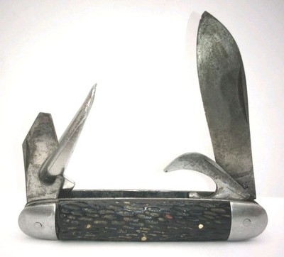 Sabre Japan 619 Camp Scout Folding Pocket Knife Multi Tool