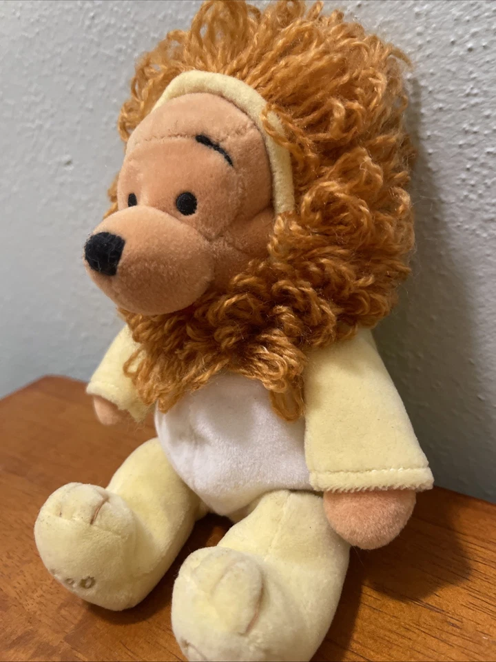 Mini bolsa de frijoles Winnie The Pooh de peluche LEO zodiaco astrología tienda Disney CON ETIQUETA Foto 4 de 4