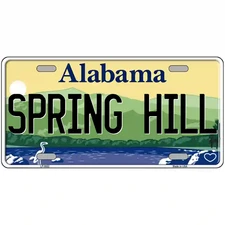 Spring Hill Alabama Metal Sign