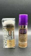 CoverGirl Ageless Essence Foundation 45 Medium Olive + Brush Set 1oz