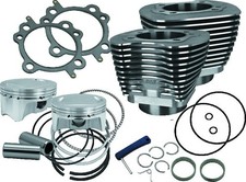 S & S Cycle Big Bore Kits 107" Black Powder-Coat 910-0500 Big Twin 07-17