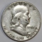 1951-S Franklin Half Dollar - Fine - #2044EB