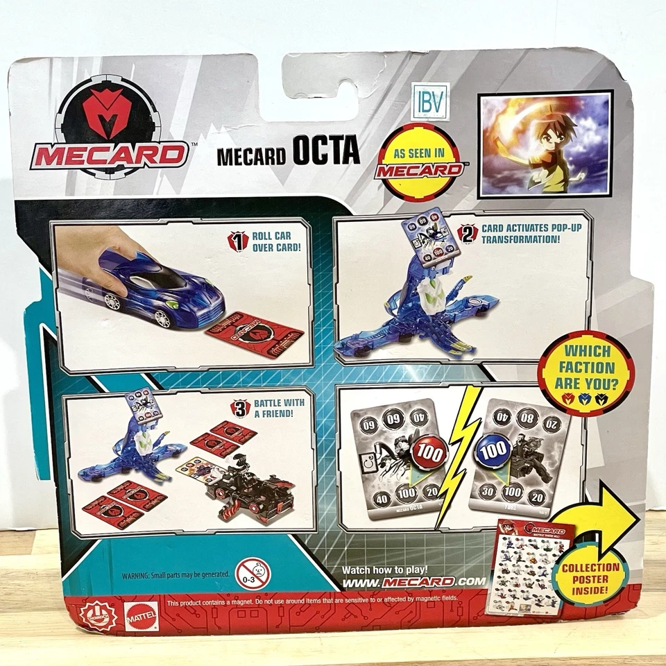 Mecard Deluxe Series OCTA Transforming Robot Toy Car Mattel Action Figure - Image 2 of 3