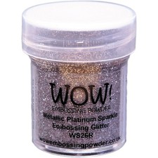 WOW Embossing Powder 15ml-Metallic Platinum Sparkle - WOW-WS26R