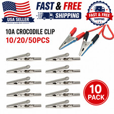 10/20/50Pcs 51mm Stainless Steel Alligator Clips