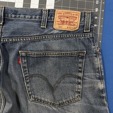 VTG Levi  s Relaxed Fit Jeans Mens 42x32 Blue 100 Cotton Fade / Distress Worn