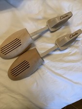 Clarks Wooden Shoe Trees Size LARGE Spring Loaded Made By Nico Vintage
