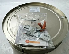 Cloudy Bay 10-in LED Flush Round Mount Ceiling Light Brushed Nickel, Dimmable