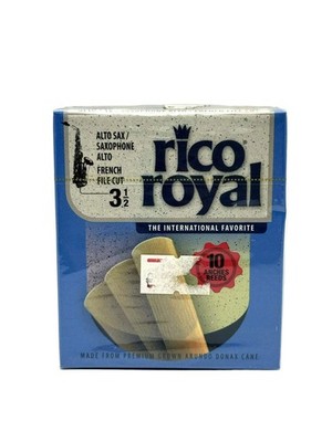 Rico Royal Ance 10pc Alto Sax Reeds 3.5 Alto Saxophone French File Cut