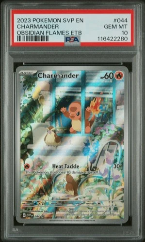 2023 POKEMON SVP EN-SV BLACK STAR PROMO #044 CHARMANDER PSA 10