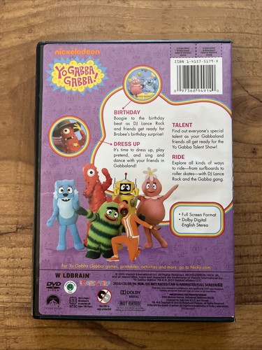 Yo Gabba Gabba Birthday Boogie DVD Dress Up Talent Show And More FULLY TESTED - Imagen 2 de 4