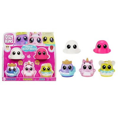 Dohkins Fantasy Pack Characters (Mermaid, Unicorn, Fairy) - Dough Never Dries, N
