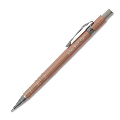 Pentel P207 Mechanical Pencil 0.7mm Metallic Copper Ergonomic Design